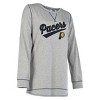 Nba Indiana Pacers Women's Gray Long Sleeve Team Slugger Crew Neck T-shirt : Target