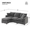 CAVINAS Modern Modular Sectional Sofa, 86*57" Modern Modular Sofa, 4 Seat Chenille Sectional Couch Set with 2 Pillows Included - 2 of 4