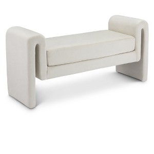 Meridian Furniture,Sloan Velvet Bench - 1 of 4
