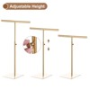 Unique Bargains Adjustable Height Stainless Steel Non-Fade T Bar Purse Holder 2 Pcs - 3 of 4