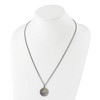 Black Bow Jewelry Stainless Steel Acid Etched Psalm 23 Disc Necklace, 24 Inch - 3 of 4