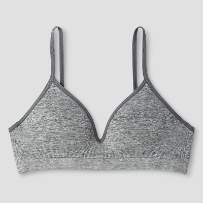 Girls' Seamless Wire-Free Hybrid Bra - Cat & Jack™ Gray 30A