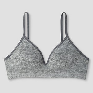 Girls' Seamless Wire-Free Hybrid Bra - Cat & Jack™ Gray - 1 of 1