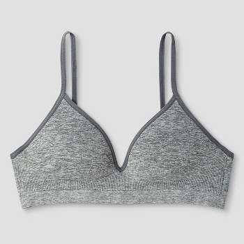 Maidenform Girls' Pullover Padded Comfort Lace Bra - Gray 30a : Target