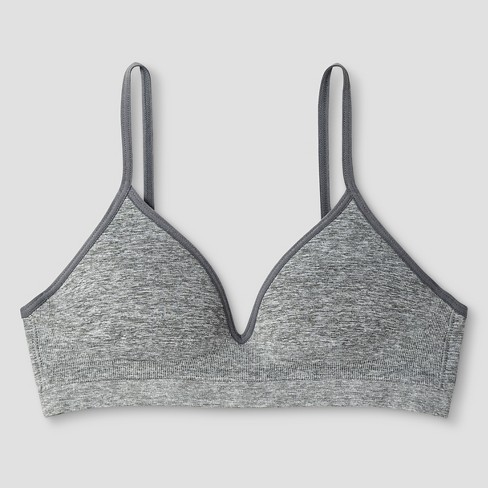 Girls' Seamless Wire-Free Hybrid Bra - Cat & Jack™ Gray 32A