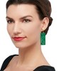 Ross-Simons Carved Green Jade and Pink Coral Drop Earrings in 14kt Gold Over Sterling - 2 of 4