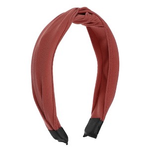 Unique Bargains Women's Knot Headband Hairband 1.2" Wide - 1 of 4
