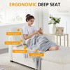 VANOMi 34.65" Boucle Chaise Lounge with Removable Pillow - 2 of 4