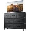 TV Stand, Dresser - 7 Drawer with Sturdy Steel Frame & Wood Top, Fabric Storage Tower - 2 of 4
