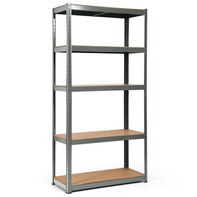 Costway 72'' Heavy Duty Storage Shelf Steel Metal Garage Rack 5 Level Adjustable