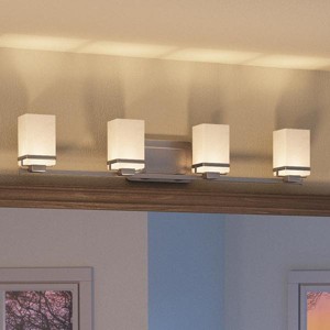 Urban Ambiance Luxury Transitional Bathroom Vanity Light,  6.5"H x 31.25"W,  Brushed Nickel Finish, UHP2604 - 1 of 4