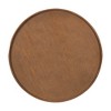 TIRAMISUBEST Wooden Mid-Century Modern Coffee Table, 36.8'' Round Cane Center Table Cocktail Table with PE Rattan Side for Living Room - 3 of 4