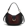 MKF Collection Jain Women’s Luxe Croc-Embossed Half Moon Shoulder Bag by Mia K - 2 of 4