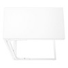 Sapphtopaz Modern C-Shaped End Table with Metal Base Coffee Table with Rectangle Tabletop Narrow Sofa Side Table for Living Room,Bedroom - 2 of 4