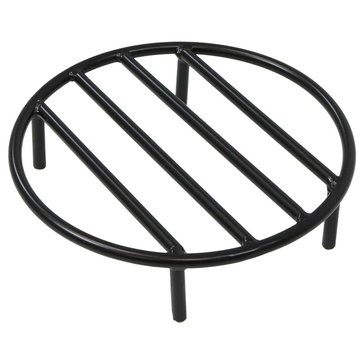 Sunnydaze Outdoor Heavy-Duty Steel with High-Temperature Finish Round Fire Pit Firewood Log Grate - Black