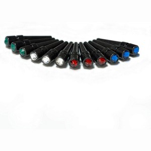 WE Games Black Metal Cribbage Pegs with Swarovski Austrian Crystals - Set of 12 -Red, Clear, Green, and Blue Crystals - 1 of 3
