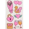 Unique Bargains Luminous Mixed Styles Fake Tattoos Fluorescent Pink 10 Pcs - 3 of 4