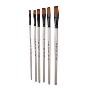 Unique Bargains for Acrylic Wooden Handle with Nylon Bristles Black White 6 Pcs - 1 of 3