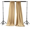 Slickblue Pack of 2 Polyester Backdrop Drapes – 96"H x 58"W, Rod Pocket, Semi Sheer, Serged Edges, 41 Colors Options - 2 of 3