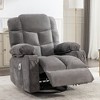 Racxily Massage Rocker Recliner Chairs with 2 Cup Holders, USB Charge Port Soft Features a Manual Massage and Heat - 2 of 4