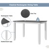 Anybear 5pc Dining Table Set with 4 X-Back Chairs - 3 of 4