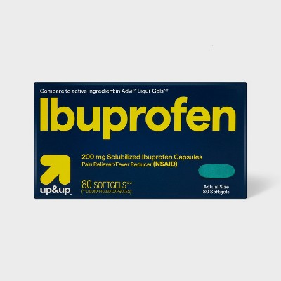 Ibuprofen (NSAID) Pain Reliever & Fever Reducer Softgels - 80ct - up&up™