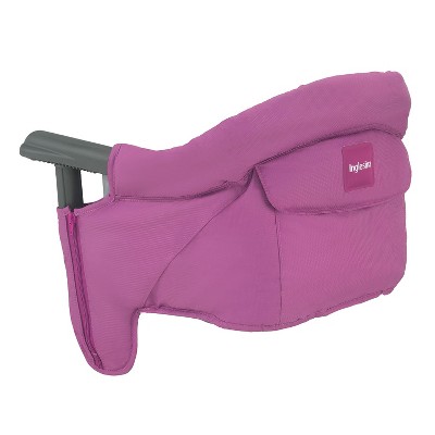 Inglesina Fast Table Hook On High Chair Booster Foldable And Portable Dining Seat With Storage Pocket For Babies and Infants Up To 36 Months, Fuchsia