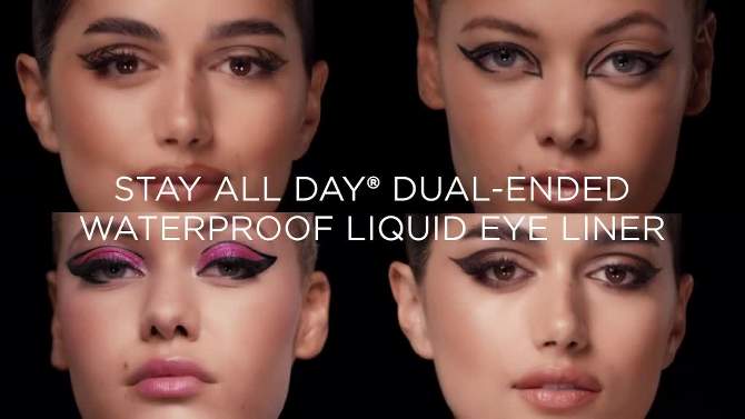 Stila Stay All Day Dual-Ended Waterproof Liquid Eyeliner - 0.033 fl oz - Ulta Beauty, 2 of 13, play video