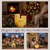 Hasting Home Set of 3 Flameless LED Pillar Candles with Remote - 4 of 4