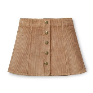 Hope & Henry Girls' A-Line Snap Front Skirt, Kids - 1 of 4