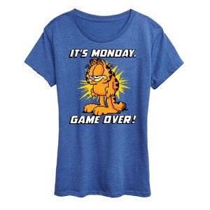 Women's - Garfield - It's Monday Garfield Short Sleeve Graphic T-Shirt - 1 of 4