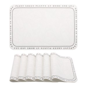 REGALWOVEN Placemats Set of 6 Leather Placemats for Kitchen Dining Table Decor  Placemats - 1 of 4