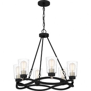 Quoizel Lighting Overlook 6 - Light Chandelier in  Earth Black - 1 of 4
