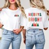 Simply Sage Market Women's Merry and Bright Mountains Front and Back Short Sleeve Graphic Tee - 2 of 4