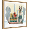 Amanti Art Boho Christmas II (Llama Cactus) by Grace Popp Canvas Wall Art Print Framed 16 x 16-in. - 2 of 4