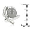 Slickblue Women's Stunning Knotted Simulated Pearl Fashion Ring, 2.4 Ct, Rhodium Finish, Size 5-10 - 3 of 4