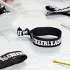 Zodaca 50 Pack Black Cheer Bracelets for Girls, Ponytail Holder for Cheerleader Gifts, Pom Pom Design, 4 In - 2 of 4