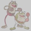 Men's Cuphead Boxing Duo Ribby and Croaks Sweatshirt - 2 of 4