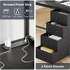 Garvee U Shaped Gaming Desk - 78.7" Reversible Computer Desk with Built-In Monitor Stand, LED Lights, and Charging Support - 4 of 4