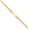 Black Bow Jewelry 14k Yellow Gold 5.9mm Hollow Curb Link I.D. Bracelet - 7 Inch - 2 of 4