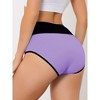 INSPIRE CHIC Women's High Waist Tummy Control Color-Block Available Briefs 6 Packs - 2 of 4