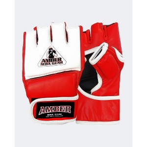 Amber Fight Gear Premium Leather MMA Competition Gloves – Durable, Stylish, Versatile Gear for Training and Competition - 1 of 3