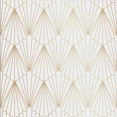 Rene Shimmer White And Gold Geometric Paste The Wall Wallpaper : Target