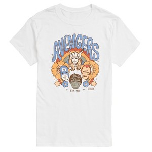 Men's - Marvel - Avengers Floral Short Sleeve Graphic T-Shirt - 1 of 4