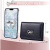 FATMOON Women's Wallets Cute Bow Small Wallet, Aesthetic Card Holder with ID Window and 7 card slots for Women Girls - 3 of 4