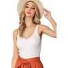 Women's Ribbed V Neck Tank Top - ee:some - 3 of 4