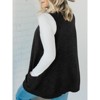Imily Bela Womens Sleeveless Sweater Vest V Neck Casual Loose Knit A Line Flattering Tunic Top with Pockets - 2 of 4
