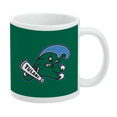 Tulane University Primary Logo Ceramic Coffee Mug Novelty Gift Mugs for Coffee Tea and Hot Drinks 11oz White