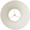 Springcrest Creme Linen Medium Box Pleat Lamp Shade 7" Top x 14" Bottom x 11" High (Spider) Replacement with Harp and Finial - 4 of 4
