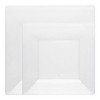 Smarty Had A Party Clear Square Plastic Dinnerware Set - 120 Sets - 2 of 4